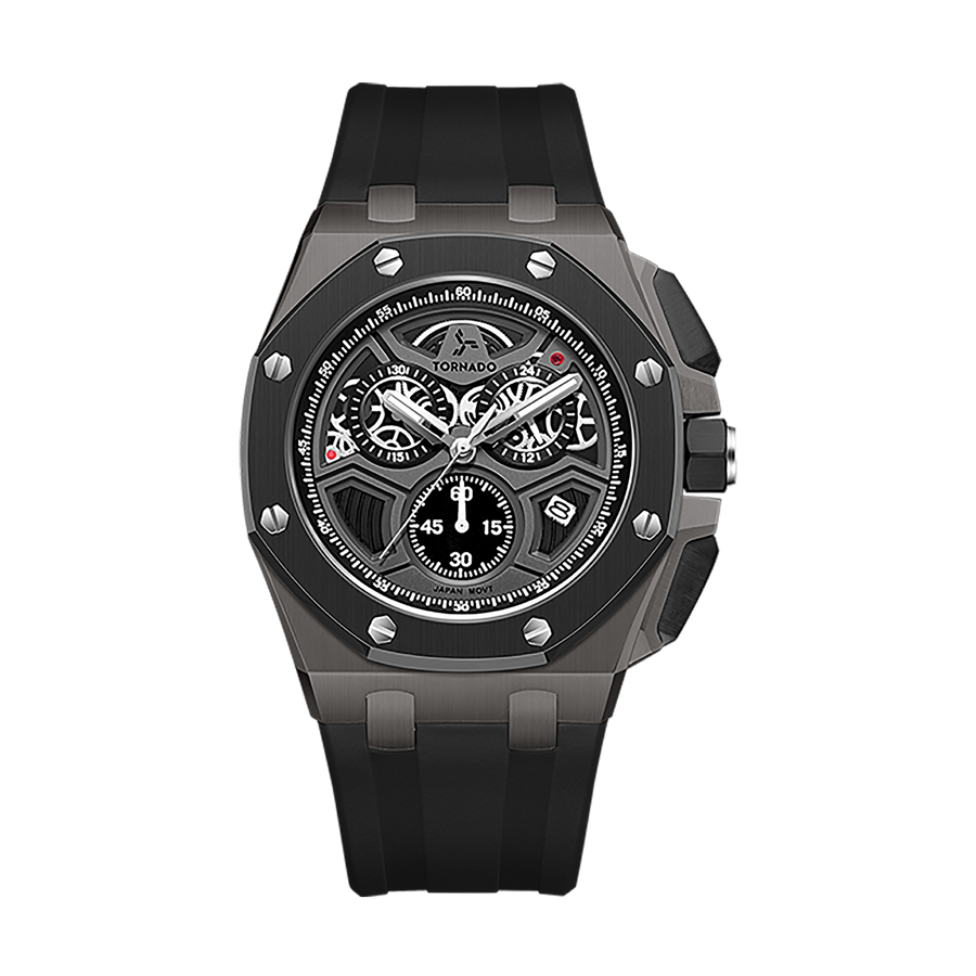 LUMINA CHRONOSPHERE Chronograph Black and Gunmetal