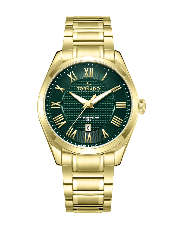 CELESTIA CLASSIC Analog Watch - Green Gold Highlights