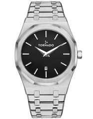 AURORA Analog Watch - Black Silver